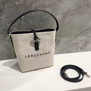 Longchamp Essential Toile Bucket Bag